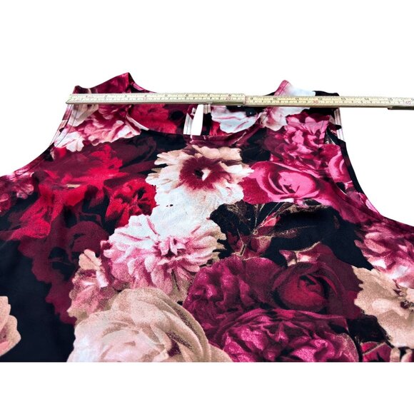 Floral Sleeveless Blouse By DKNY S Polyester Blend Womens Top - Picture 5 of 12